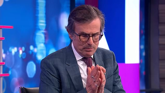 Mr Peston also came under fire for wearing a set of silver rings which viewers branded 'ridiculous'