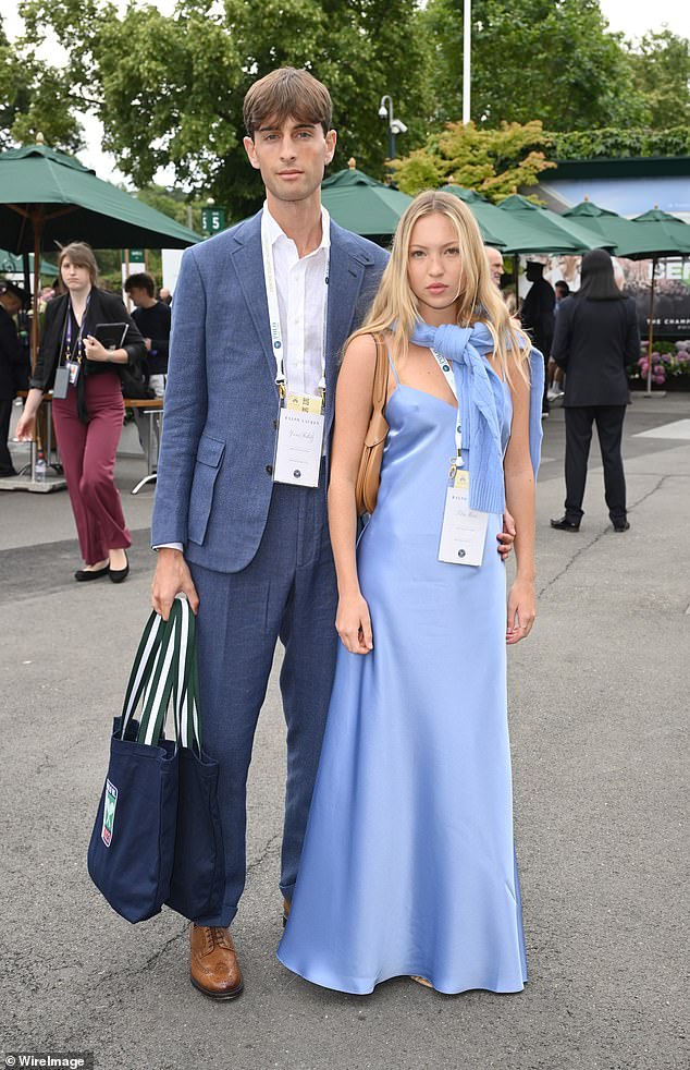 Kate Moss's daughter Lila and Yoni Helbitz (pictured together at Wimbledon in 2023), a marketing man for British fashion designer Kim Jones, are no longer together after two-and-a-half years