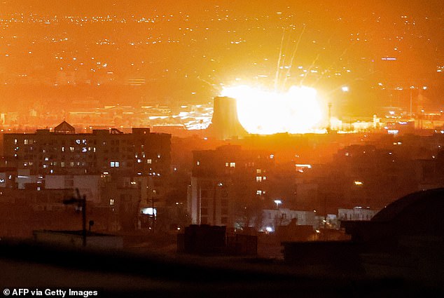 Israeli strikes on Tehran on Saturday night hit an oil refinery, sparking a huge fireball