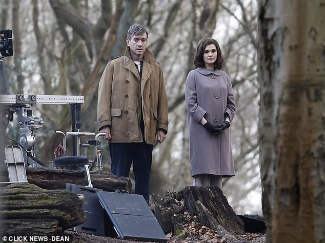 The plot centres around Myra (Weisz), a troubled self-proclaimed psychic who convinces devoted husband Billy (Macfadyen) to help kidnap the son of a wealthy family, believing that will enable her to prove her powers by finding the missing child. Pictured: The pair together on set last week