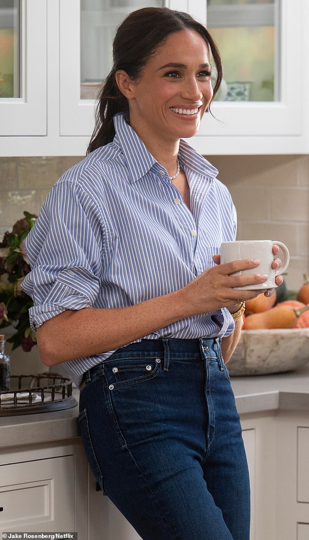 Meghan, Duchess of Sussex, in a still from her Netflix show called With Love, Meghan