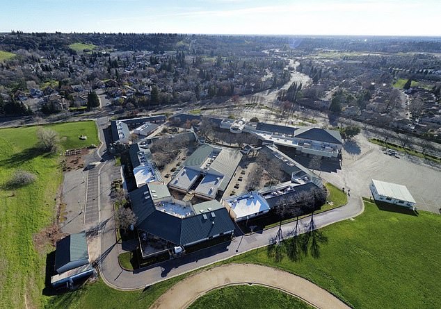 Champ is an eighth grade history teacher and Associated Student Body adviser at Granite Oaks Middle School in Rocklin, California, pictured