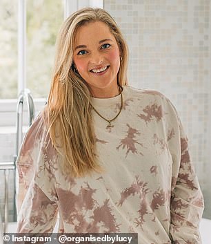 Professional organiser, Lucy Mansey (pictured), said rearranging decor and furniture and removing seasonal items can make a big impact