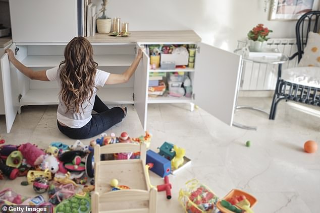 If you're still feeling frazzled by the big clean, Magdalena said another way you can start is to lay everything out and group items together (stock image)