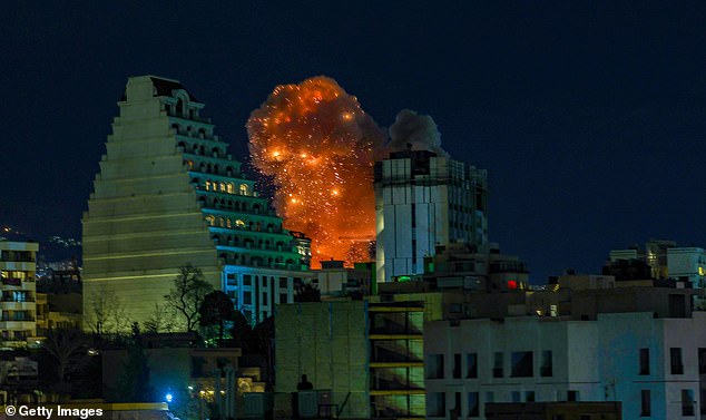 The skies over Tehran turned a disquieting red and filled with acrid smoke after US and Israeli forces struck several oil depots in the Iranian capital