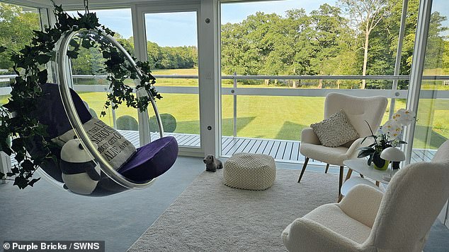 The main house is host to several balconies overlooking the stunning grounds