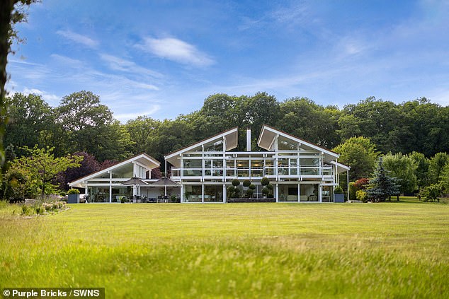 It is a striking piece of architecture , 'modern yet deeply connected to nature' estate agent Purple Bricks said