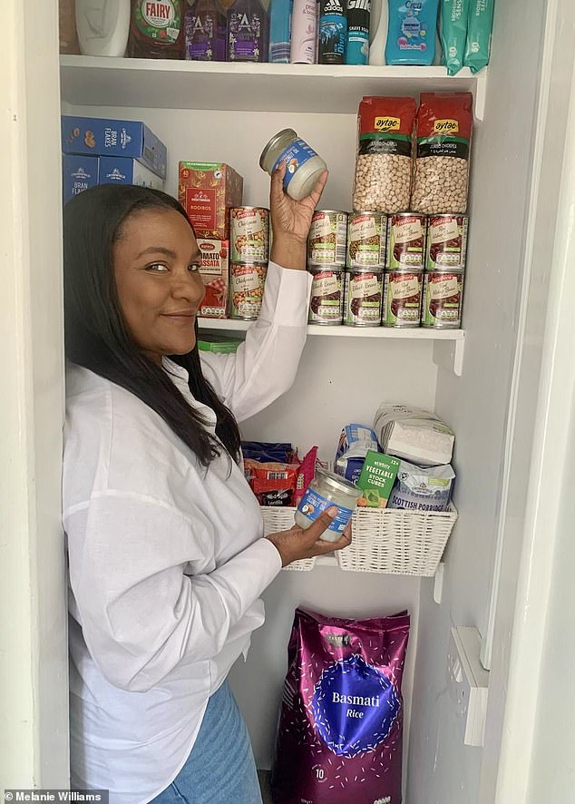 Melanie Williams (pictured), a wellness advocate and mother-of-six from the UK, preps to always ensure she's 'one step ahead'