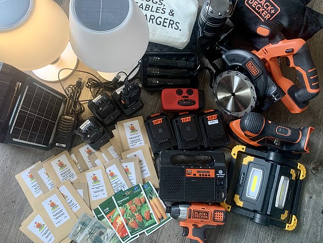 Melanie also preps by growing her own food and by investing her time in reading up on and learning new life skills. Pictured, some of Melanie's prep