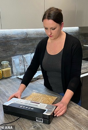 Citing negative stereotypes of 'grumpy middle-aged men surrounded by cans of food or in a bunker', Ana (pictured) insisted: 'I'm not prepping for an apocalypse or zombie invasion'