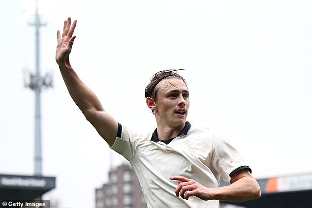 The Newcastle fan paid tribute to Alan Shearer with his celebration in front of the away fans