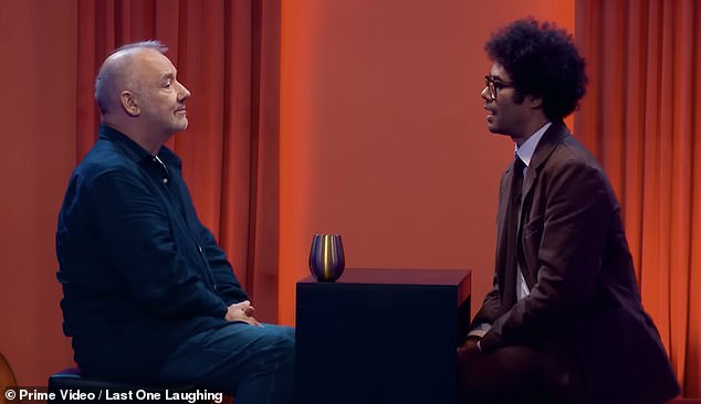 Bob and Richard nearly broke a number of the group when they were tasked with having a face-off conversation on the set stage