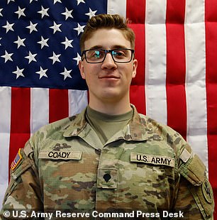 Specialist Declan J Coady, 20, of West Des Moines, lowa