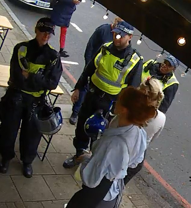 Officers arrived at the cafe shortly afterwards but only for their lunch, not to investigate the crime