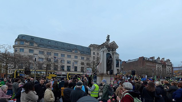 Campaigners had assembled in Piccadilly Gardens on Sunday for the launch of Greater Manchester's Together Alliance when the confrontations broke out