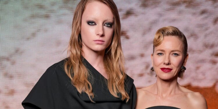 Proud Naomi Watts, 57, stuns in black look as she supports model daughter Kai Schreiber, 17, at Balenciaga's PFW show