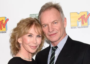 Sting and his wife Trudie win coveted Crufts prize with Irish Wolfhound after entering four dogs in show