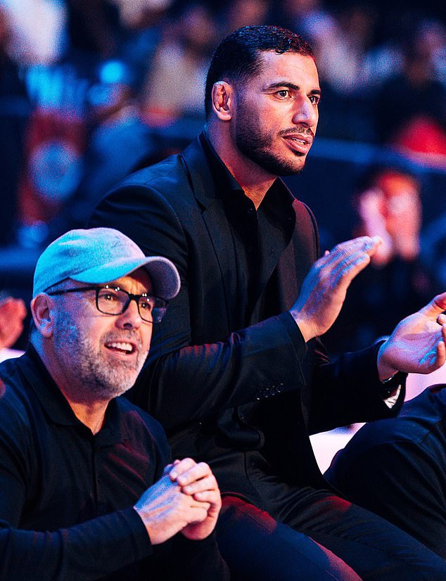 Christy's son, Daniel (L), also a leading figure in the Kinahan cartel was seen at the six-hour 971 Fighting Championship in Dubai last June