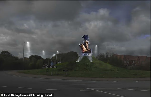 The council scuppered the plans, citing an 'unacceptable impact on highway safety' because it would 'both obstruct the visibility of the road ahead and to distract drivers' attention from authorised road signs'