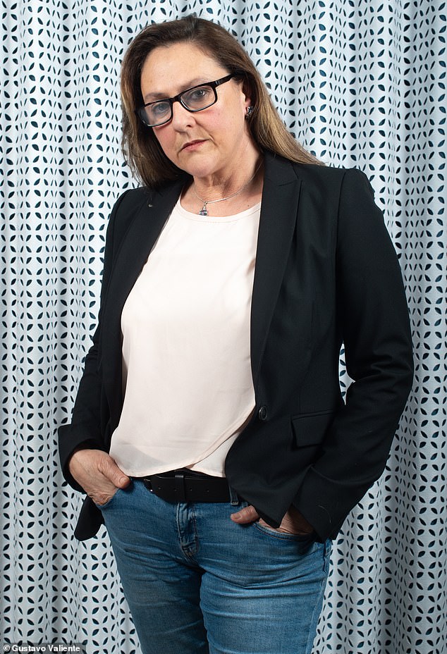 Monique Giannelloni, a South African masseuse, spoke to the Daily Mail in 2019 about her experience massaging the former Prince Andrew (Gianelloni is pictured at the interview)