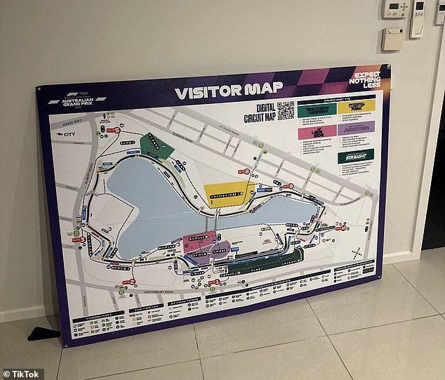 Several fans tried to get this sign out of the circuit, only to be stopped by security. Then one fan had the idea of sliding it under a fence