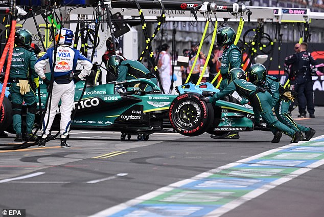 Fernando Alonso (pictured) retired hurt in Melbourne while Lance Stroll was 15 laps behind the victorious Russell – yes one, five – when his prolonged agony of an afternoon ended