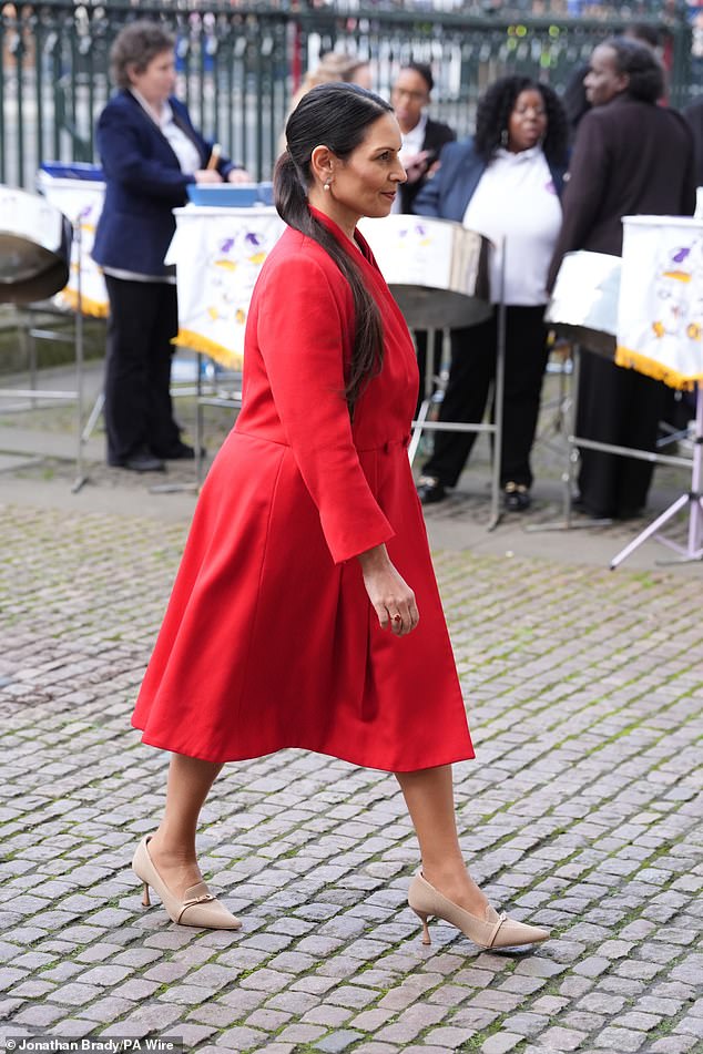 Shadow foreign secretary Dame Priti Patel attending the annual Commonwealth Day Service