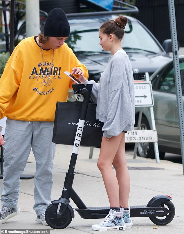 Blondeau began dating Attal in 2020, little more than a year after ending her former relationship with French DJ, Milane Meritte, (pictured in 2019)