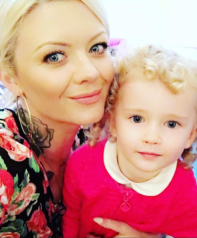 Cardiff-born Polly, 38, has pictures of Richard and his late wife and children on her Facebook page (Here, Polly is pictured with Emma)