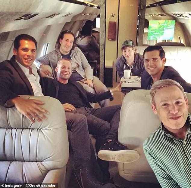 Before being accused of drugging and raping dozens of women, Oren (left), Tal (second left) and Alon (right) lived a lavish life of private jets and luxury homes in New York and Miami