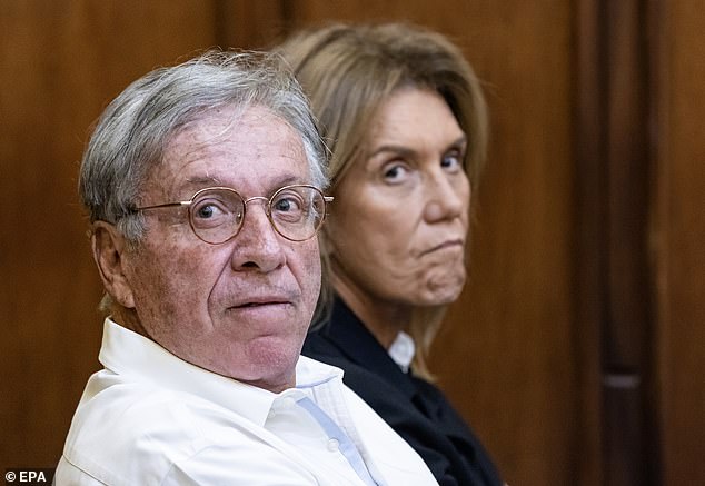 The brothers' parents Shlomy and Orly also stood by their boys. Each brother faces up to life in prison