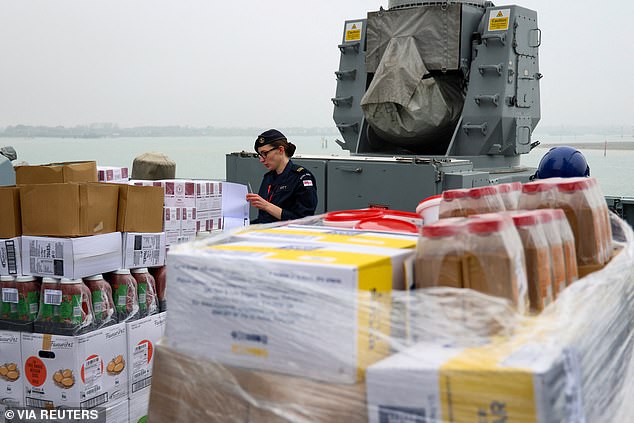 Mr Healey thanked crews in Portsmouth for working 22 hours a day to get HMS Dragon ready for deployment