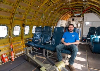 Engineer turns old 737 jet into £20k underground bunker in his garden in case war comes to the UK