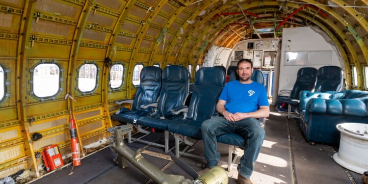Engineer turns old 737 jet into £20k underground bunker in his garden in case war comes to the UK