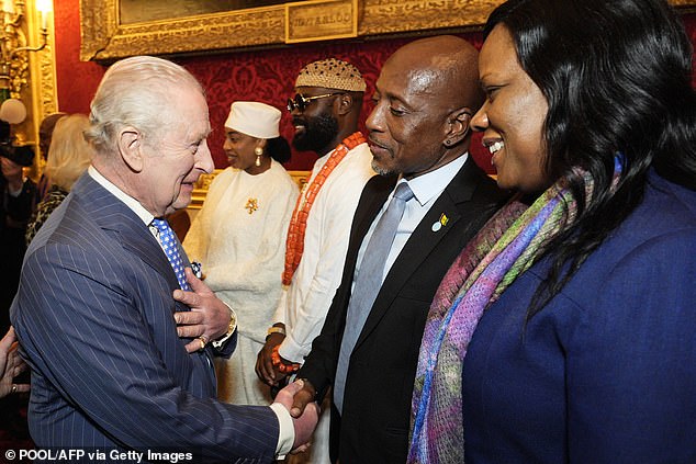 His Majesty, accompanied by his wife, hosted the annual Commonwealth Day reception at St James's Palace