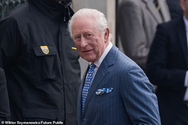 The King arrives for the Commonwealth Day Service at Westminster Abbey held annually to celebrate the people and cultures of the Commonwealth nations