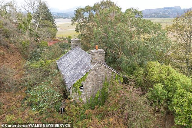 On the island's eastern shore there sits a stone-built former farmhouse - included in the asking price - in need of renovation having been abandoned for more than 200 years