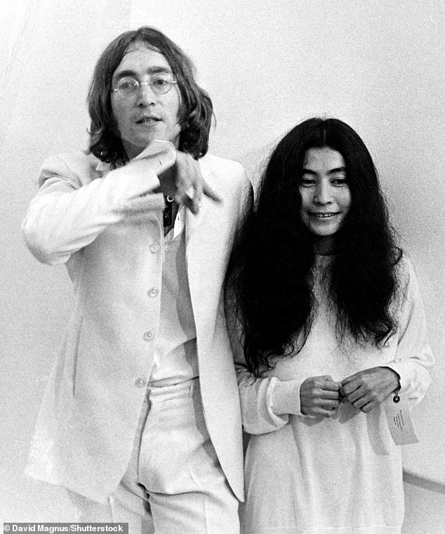 The pair were married from March 1969 until Lennon's tragic death on 8 December 1980 (seen in 1968 together)
