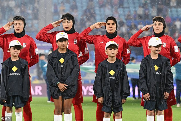 The women were offered humanitarian visas after they refused to sing Iran's national anthem at a match in Australia on March 2