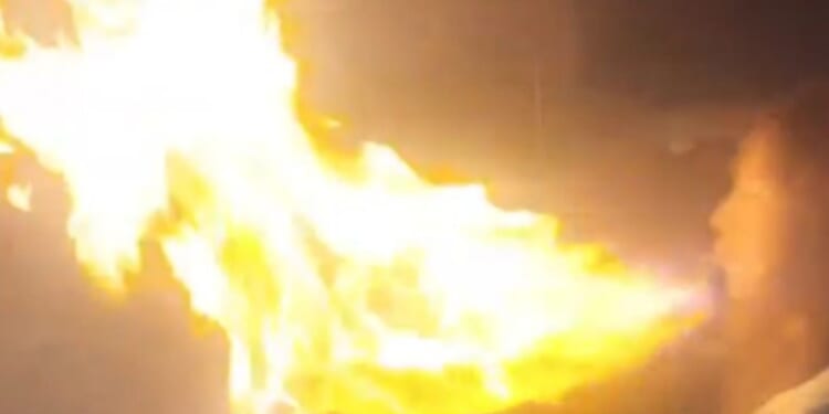 Shocking moment actress suffers horror face burns performing viral birthday cake candle trick in stupid stunt gone wrong