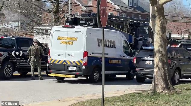 Footage captured by a local resident showed several first responders descending on the synagogue, which appears to have been cordoned off by police