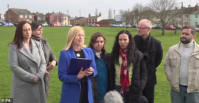 Detective Superintendent Anna Granger (second from left) urged anyone who saw Vitoria or who has 'even the smallest amount of information' to come forward
