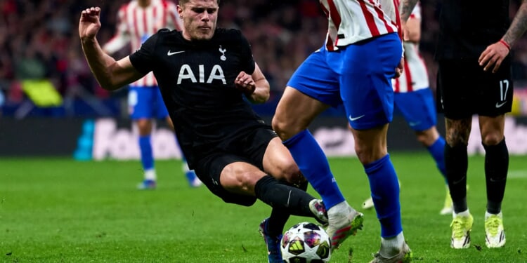 Tottenham fans joke 'he's doing it on purpose' as Van de Ven escapes second straight red card after horror tackle