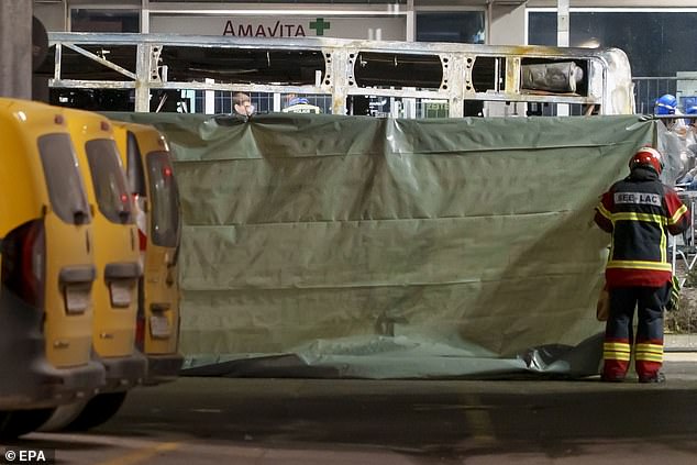 The blaze happened in Kerzers in Fribourg canton in western Switzerland, police said in a social media post