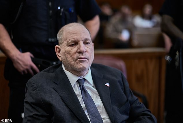 Weinstein is now serving a 16-year sentence for his California rape conviction at Rikers Island after he was convicted of various sex crimes in both New York and California