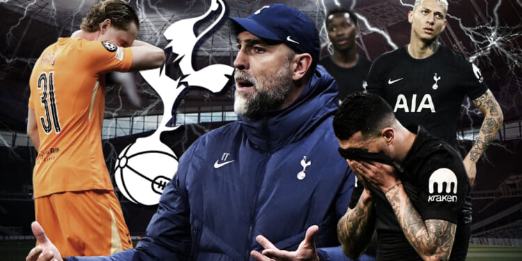 Igor Tudor on brink after fourth consecutive defeat as Tottenham manager admits 'everything is going wrong'