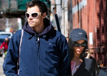 Zoe Kravitz spotted wearing boyfriend Harry Styles' merchandise as couple take a stroll through New York