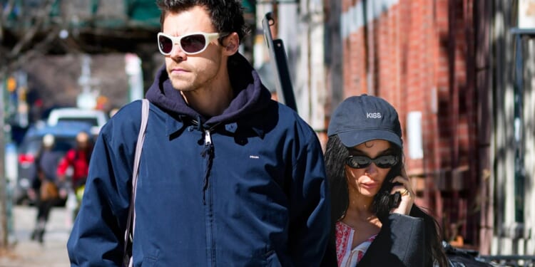 Zoe Kravitz spotted wearing boyfriend Harry Styles' merchandise as couple take a stroll through New York