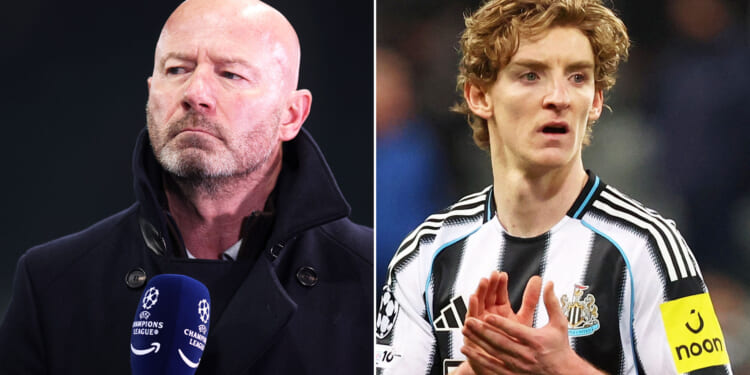 'Maybe I'm old school' - Newcastle legend Alan Shearer slams Anthony Gordon for Barcelona bench decision after illness