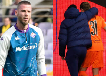 De Gea's incredible message to Antonin Kinsky after Spurs goalie's horrific 15 minutes against Atletico